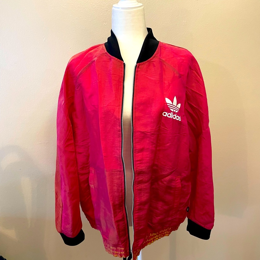 Rita Ora Adidas Red Jacket